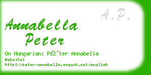 annabella peter business card